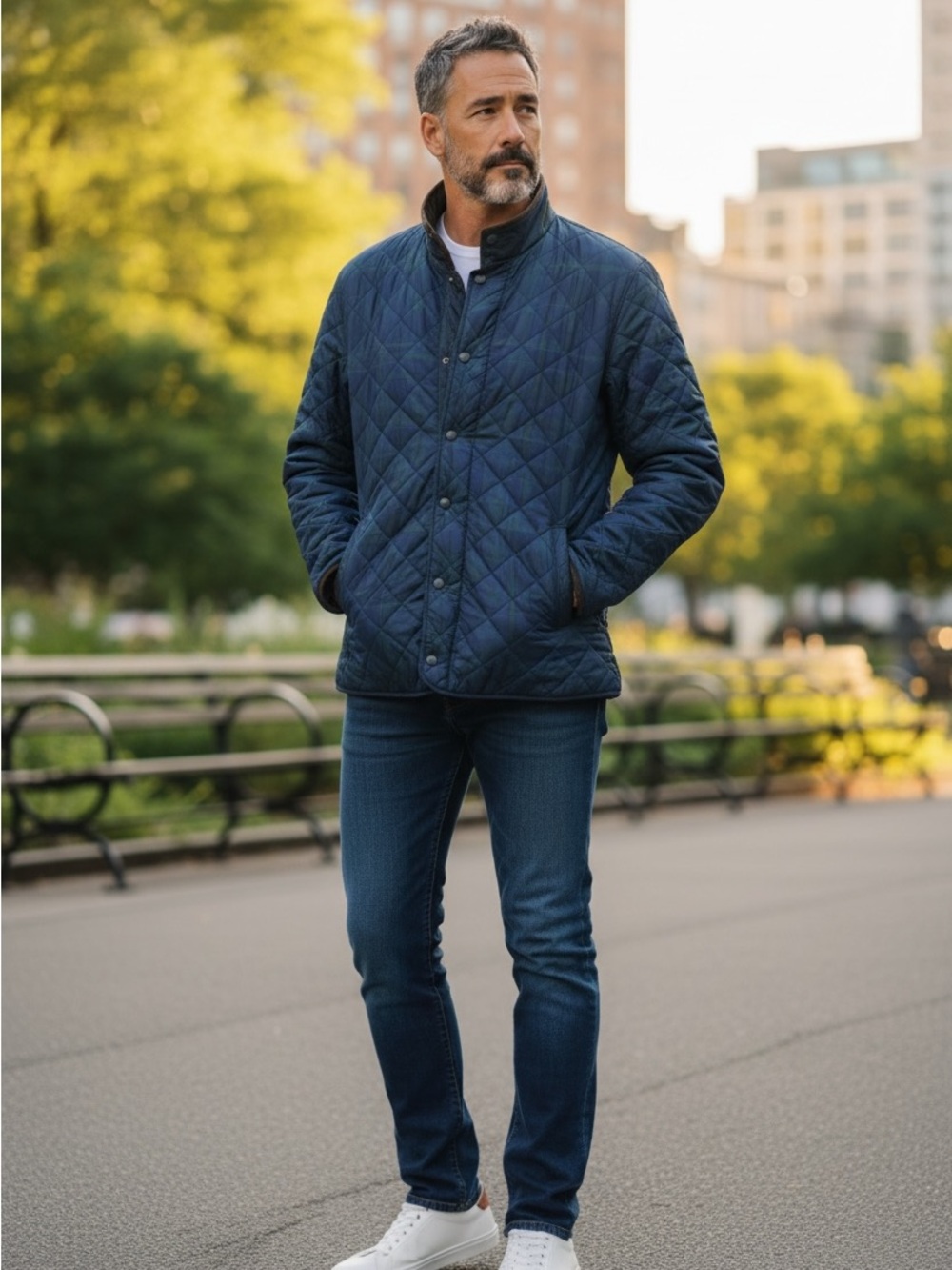 Peter Millar Plaid Quilted Suffolk Coat Size Large!